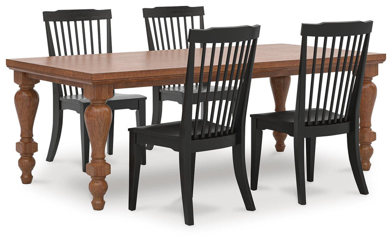 Greddinton Dining Table and 4 Chairs - PCD824D22