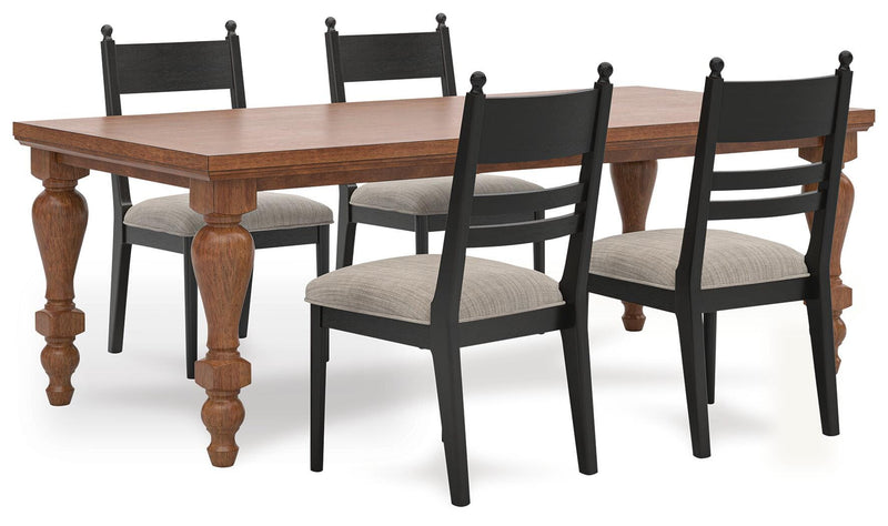 Greddinton Dining Table and 4 Chairs - PCD824D25