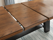Greddinton Dining Table and 6 Chairs in Brown/Black - PKG024658