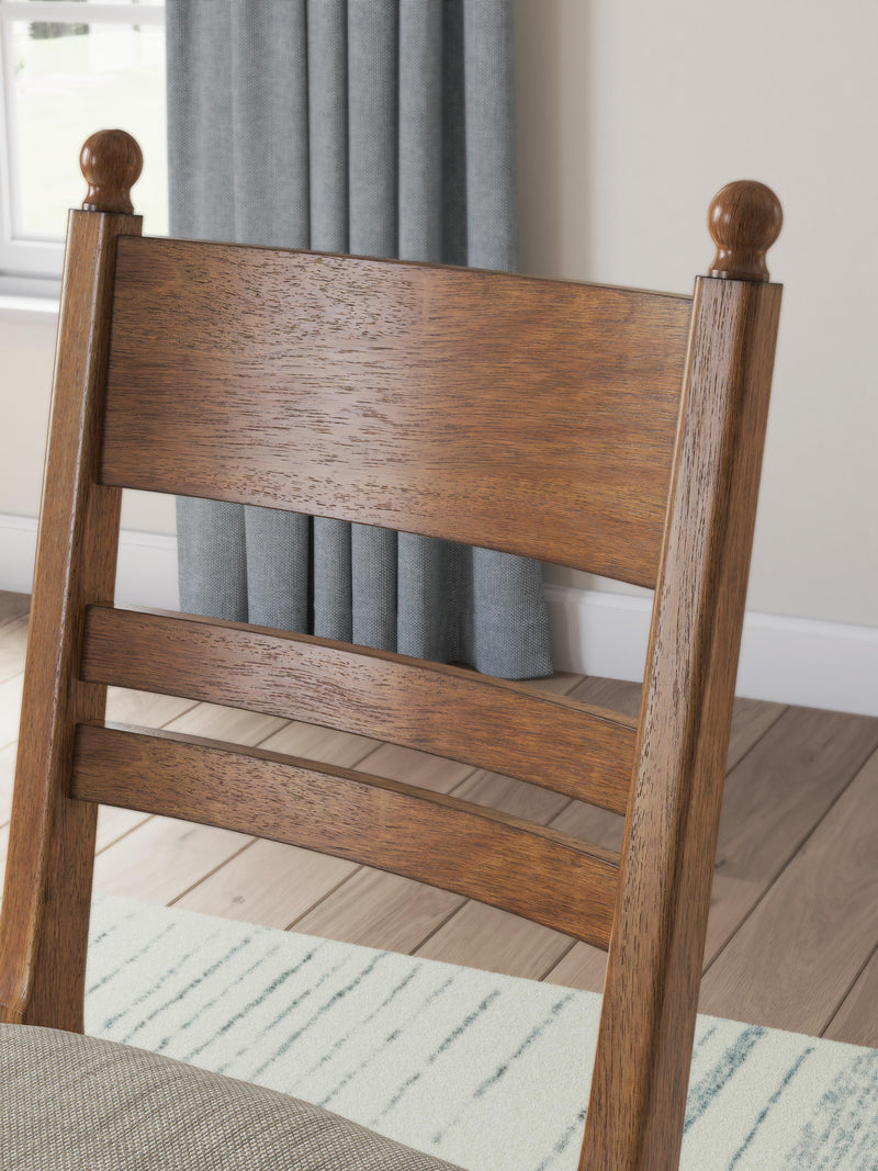 Greddinton Dining Table and 6 Chairs in Brown - PKG024646