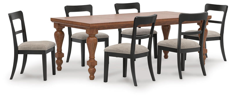 Greddinton Dining Table and 6 Chairs - PCD824D21