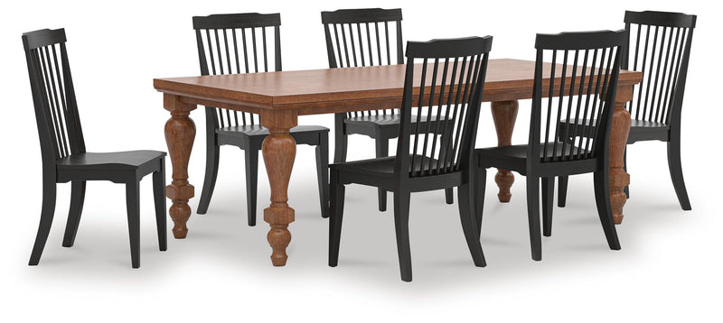 Greddinton Dining Table and 6 Chairs - PCD824D23