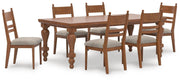 Greddinton Dining Table and 6 Chairs - PCD824D26