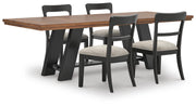 Greddinton Extension Dining Table and 4 Chairs - PCD824D30