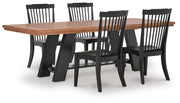 Greddinton Extension Dining Table and 4 Chairs - PCD824D32