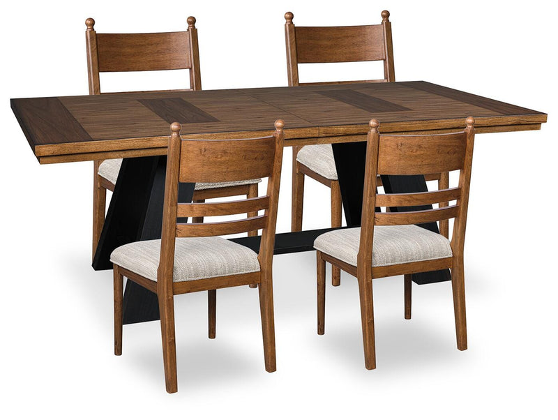 Greddinton Extension Dining Table and 4 Chairs - PCD824D7