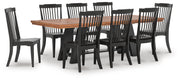 Greddinton Extension Dining Table and 8 Chairs - PCD824D34
