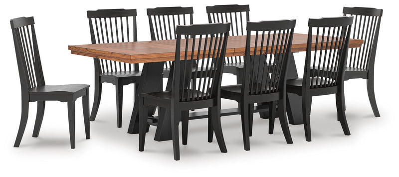 Greddinton Extension Dining Table and 8 Chairs - PCD824D34