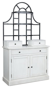 Greddinton White Baker's Rack - PCD824D1