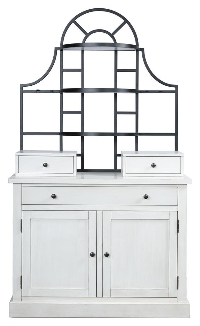 Greddinton White Baker's Rack - PCD824D1
