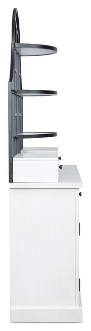 Greddinton White Baker's Rack - PCD824D1