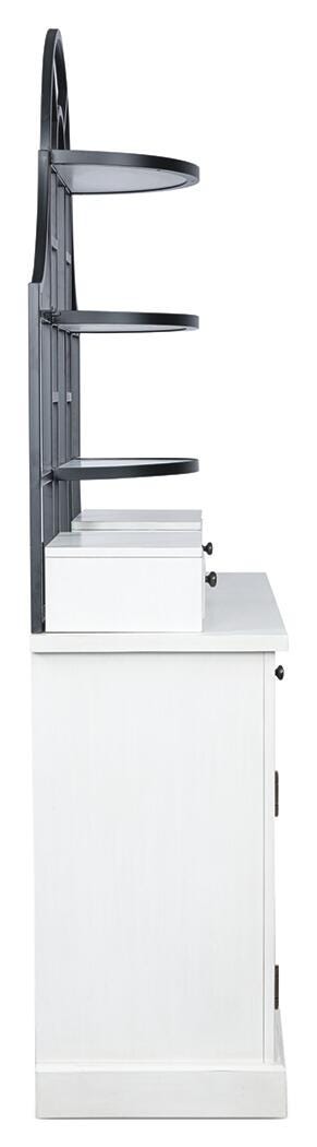 Greddinton White Baker's Rack - PCD824D1