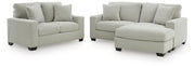 Greenbriar Smoke Sofa Chaise and Loveseat - PC32005U3