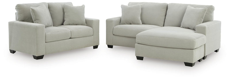 Greenbriar Smoke Sofa Chaise and Loveseat - PC32005U3