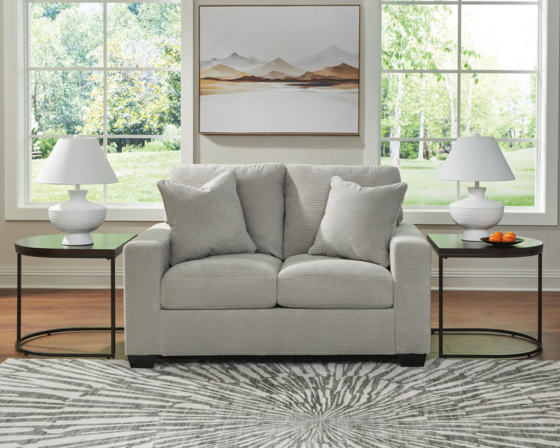 Greenbriar Sofa and Loveseat in Smoke - PKG023817