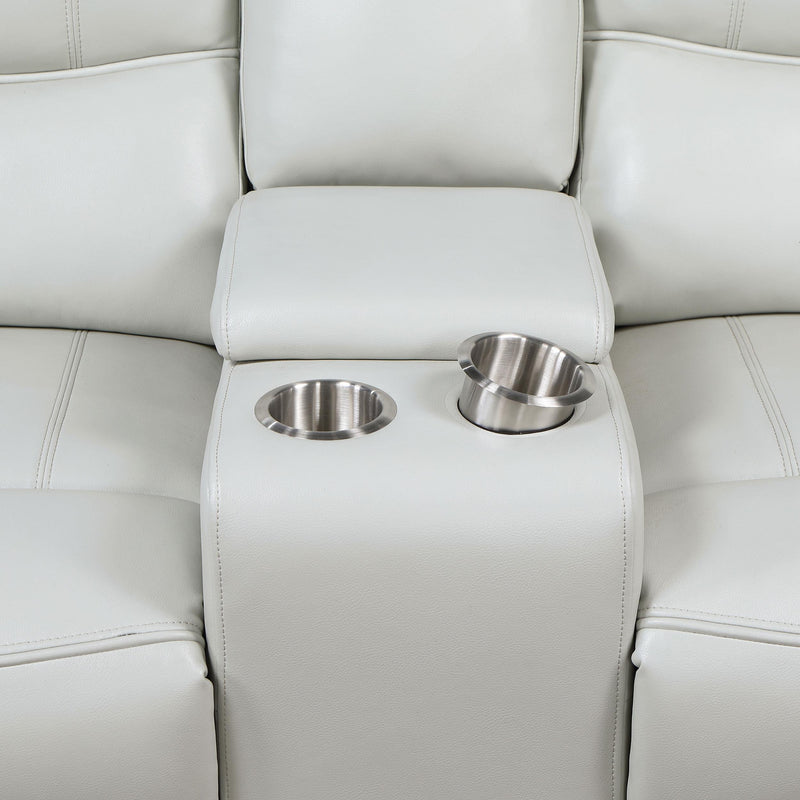 Greenfield 2-piece Power Reclining Sofa Set Dove Grey - 610261P-S2