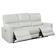 Greenfield 2-piece Power Reclining Sofa Set Dove Grey - 610261P-S2