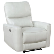 Greenfield Upholstered Power Recliner Chair Dove Grey - 610263P