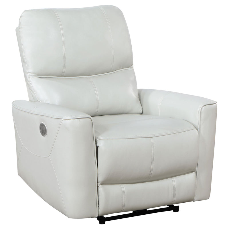Greenfield Upholstered Power Recliner Chair Dove Grey - 610263P