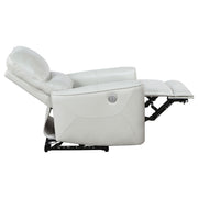 Greenfield Upholstered Power Recliner Chair Dove Grey - 610263P