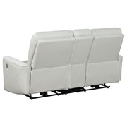 Greenfield Upholstered Power Reclining Loveseat Dove Grey - 610262P