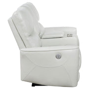 Greenfield Upholstered Power Reclining Loveseat Dove Grey - 610262P