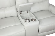 Greenfield Upholstered Power Reclining Loveseat Dove Grey - 610262P