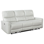 Greenfield Upholstered Power Reclining Sofa Dove Grey - 610261P