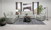 Greenfield Upholstered Power Reclining Sofa Dove Grey - 610261P