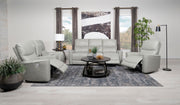 Greenfield Upholstered Power Reclining Sofa Dove Grey - 610261P