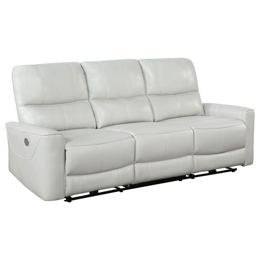 Greenfield Upholstered Power Reclining Sofa Dove Grey - 610261P