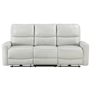 Greenfield Upholstered Power Reclining Sofa Dove Grey - 610261P