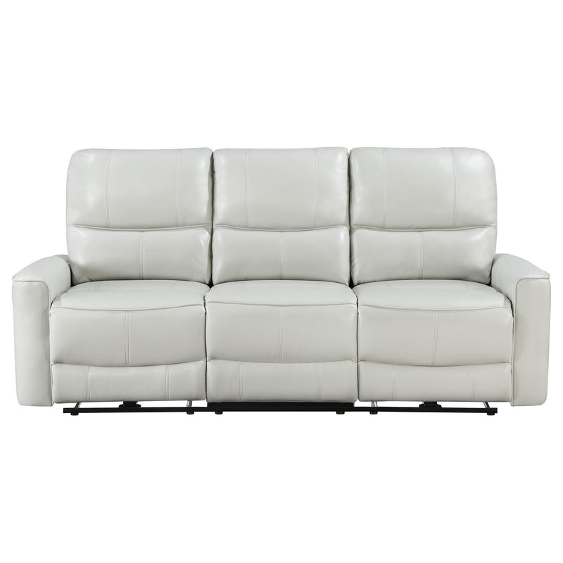 Greenfield Upholstered Power Reclining Sofa Dove Grey - 610261P