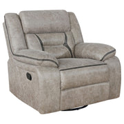 Greer 3-piece Upholstered Reclining Sofa Set Taupe - 651351-S3