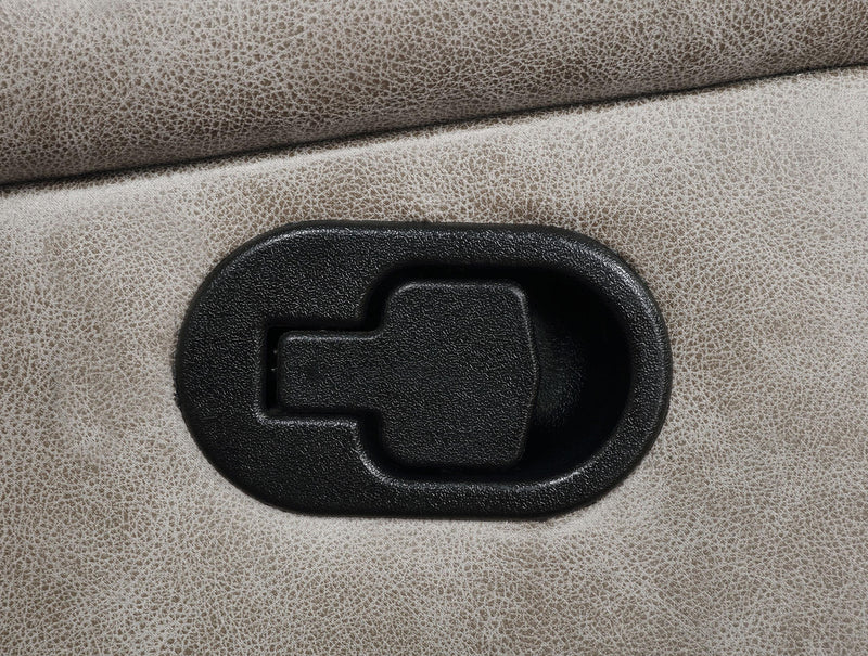 Greer Upholstered Motion Reclining Loveseat Taupe - 651352