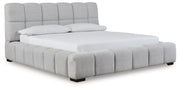Grendusk Light Gray King Upholstered Bed - PCB584B2