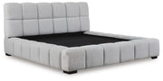Grendusk Light Gray King Upholstered Bed - PCB584B2