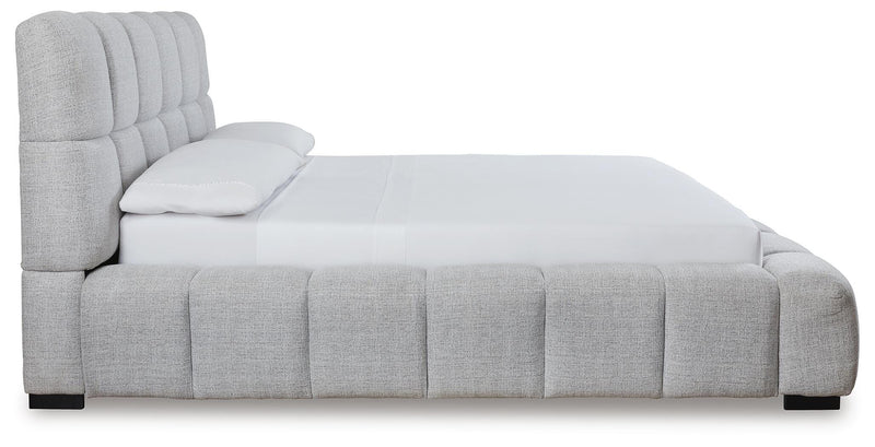 Grendusk Light Gray King Upholstered Bed - PCB584B2