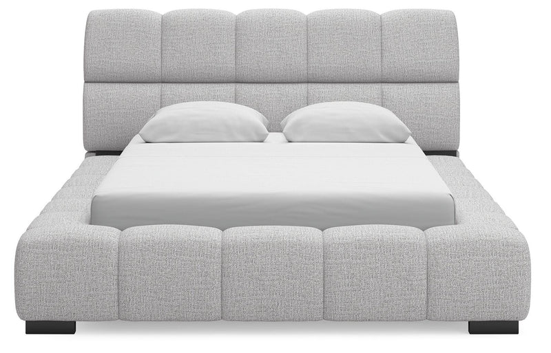 Grendusk Light Gray Queen Upholstered Bed - PCB584B1