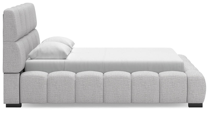 Grendusk Light Gray Queen Upholstered Bed - PCB584B1