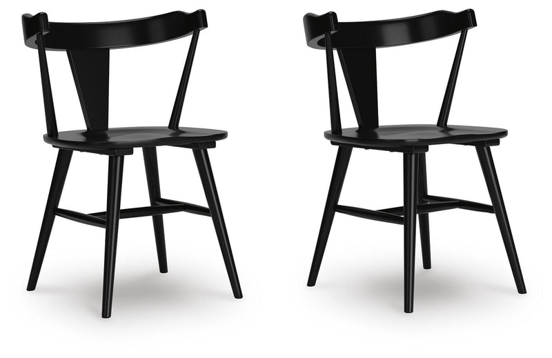 Gretlynn Black Dining Chair, Set of 2 - D501-02