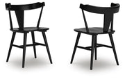 Gretlynn Black Dining Chair, Set of 2 - D501-02