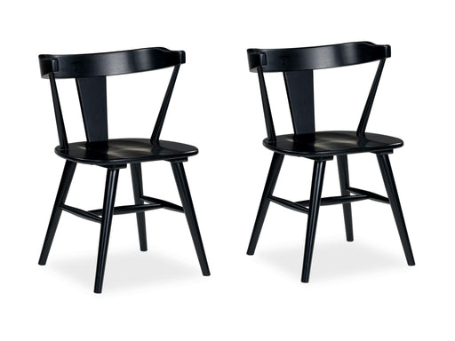 Gretlynn Black/Natural Dining Chair (Set of 2) - D501-02X2
