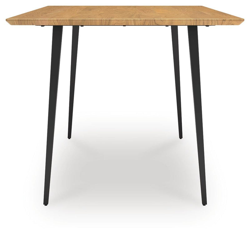 Gretlynn Black/Natural Dining Table - D501-25
