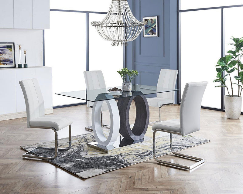 Gretna White Dining Room Set - Gate FurnitureDining Room Set