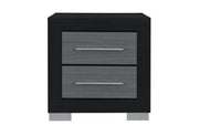 Emma Black/Grey Nightstand - EMMA-BLACK/GREY-NS