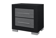 Emma Black/Grey Nightstand - EMMA-BLACK/GREY-NS