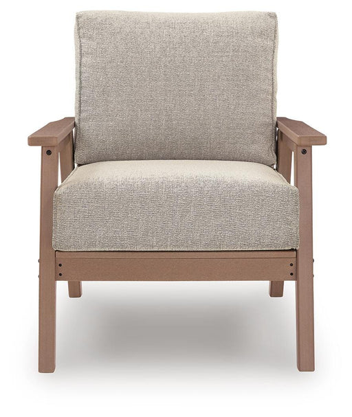 Grover Beach 2 Outdoor Lounge Chairs with End Table in Driftwood - PKG024039