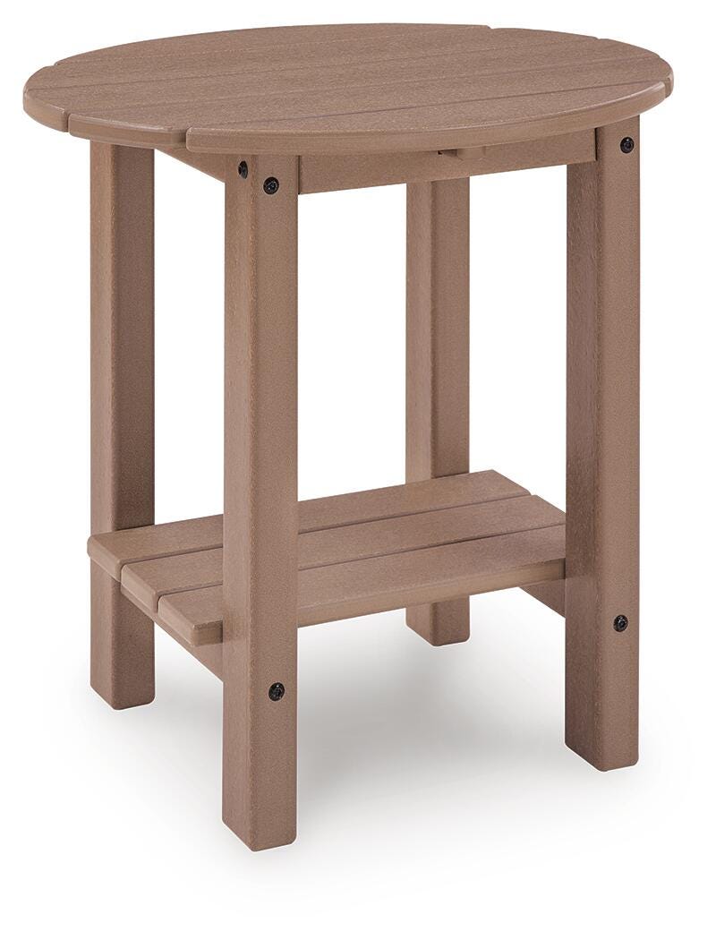 Grover Beach 2 Outdoor Lounge Chairs with End Table in Driftwood - PKG024039