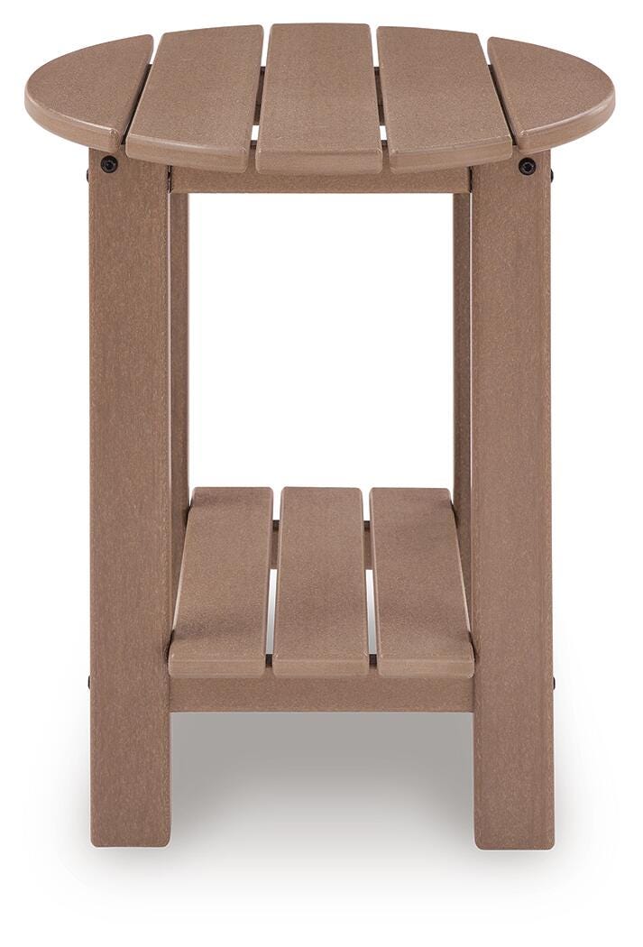 Grover Beach 2 Outdoor Lounge Chairs with End Table in Driftwood - PKG024039